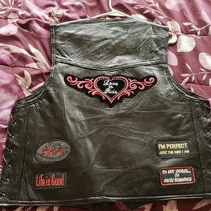Leather Motorcycle Vest (women)